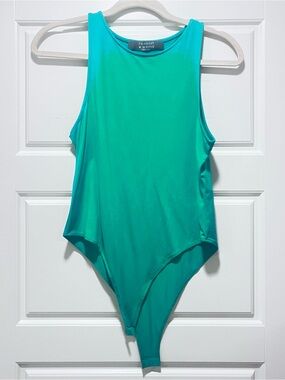PRI MARK Teal Green One-Piece Bodysuit Brand New